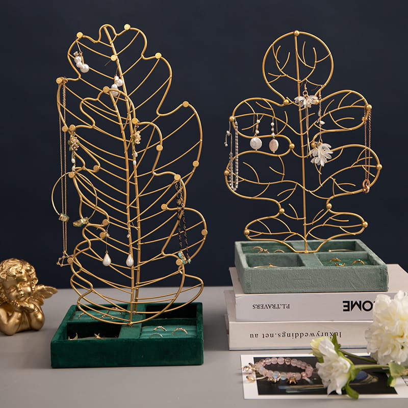 โรงงานขายตรงชั้นวางเครื่องประดับโลหะตกแต่งพิเศษ